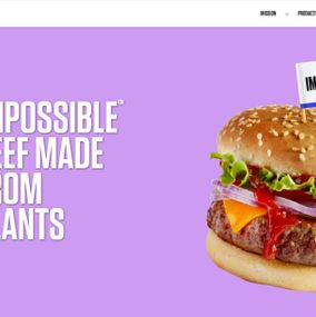 Impossible Foods hjemmeside 2